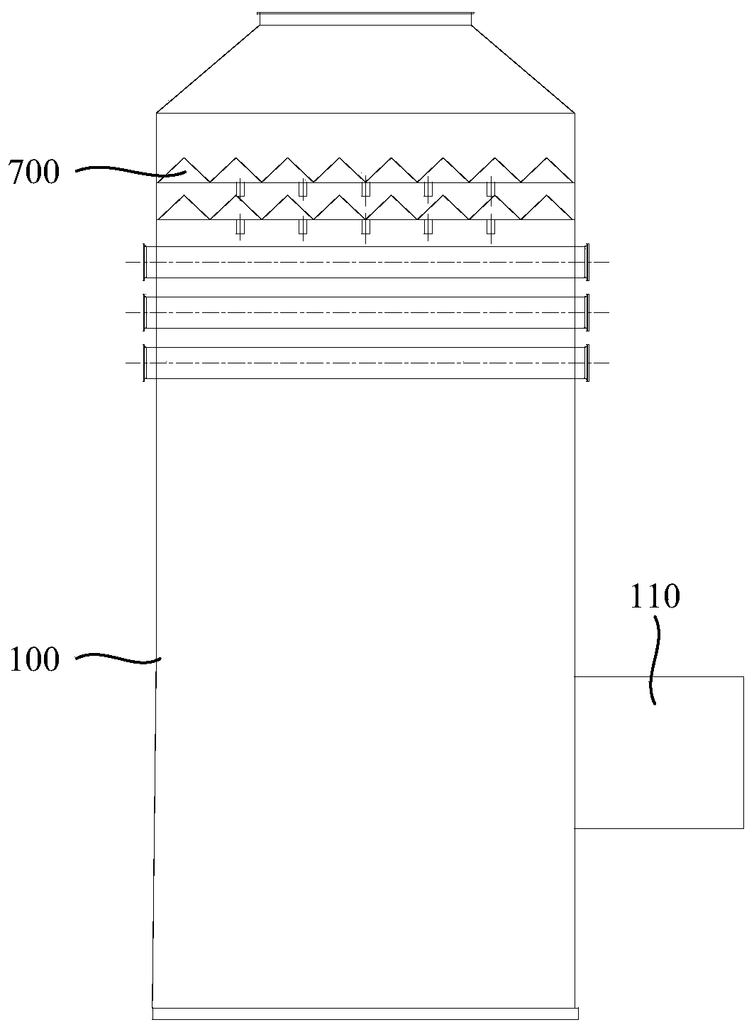 Desulfurizing tower