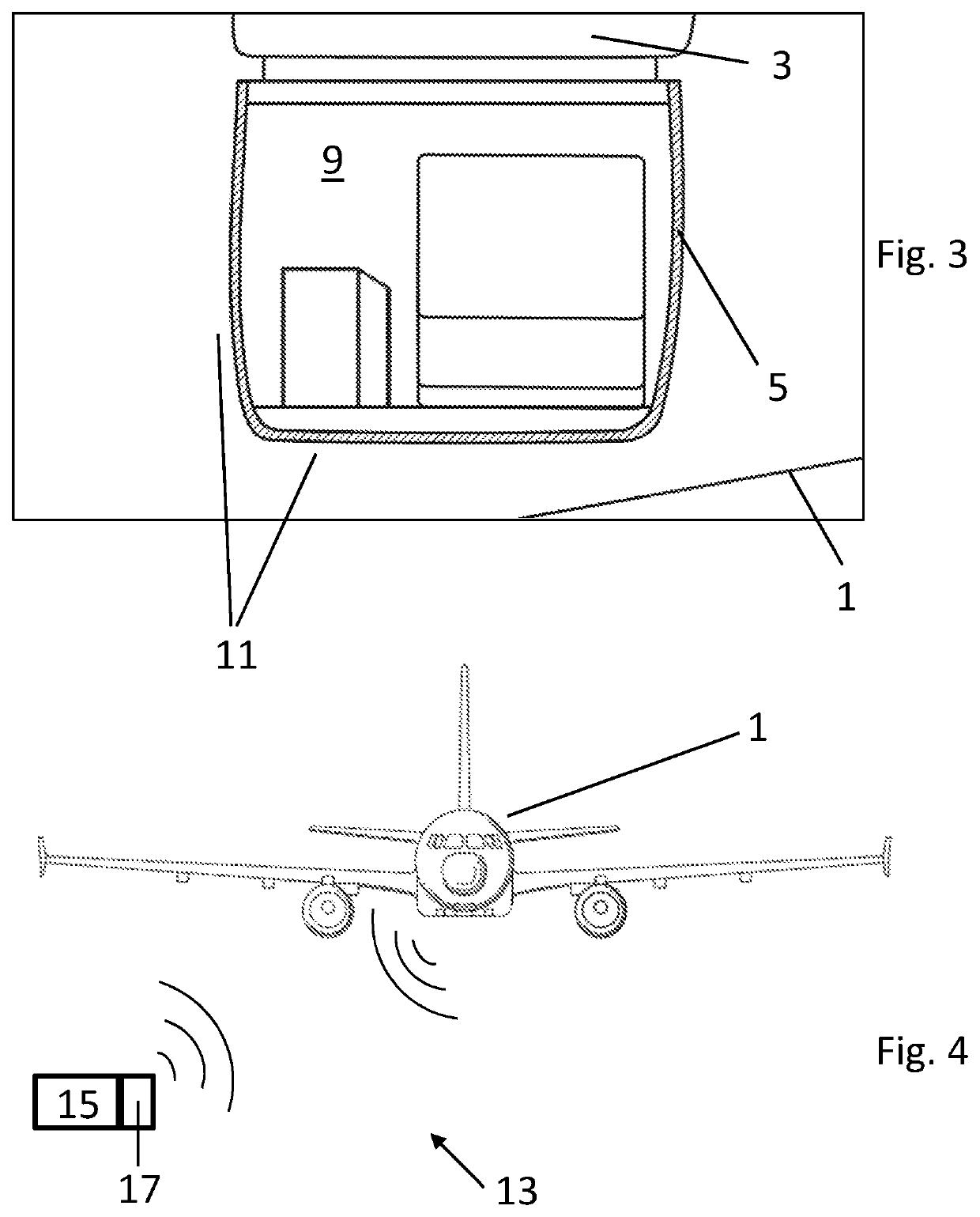 System for displaying the state of at least one cargo door of an aircraft