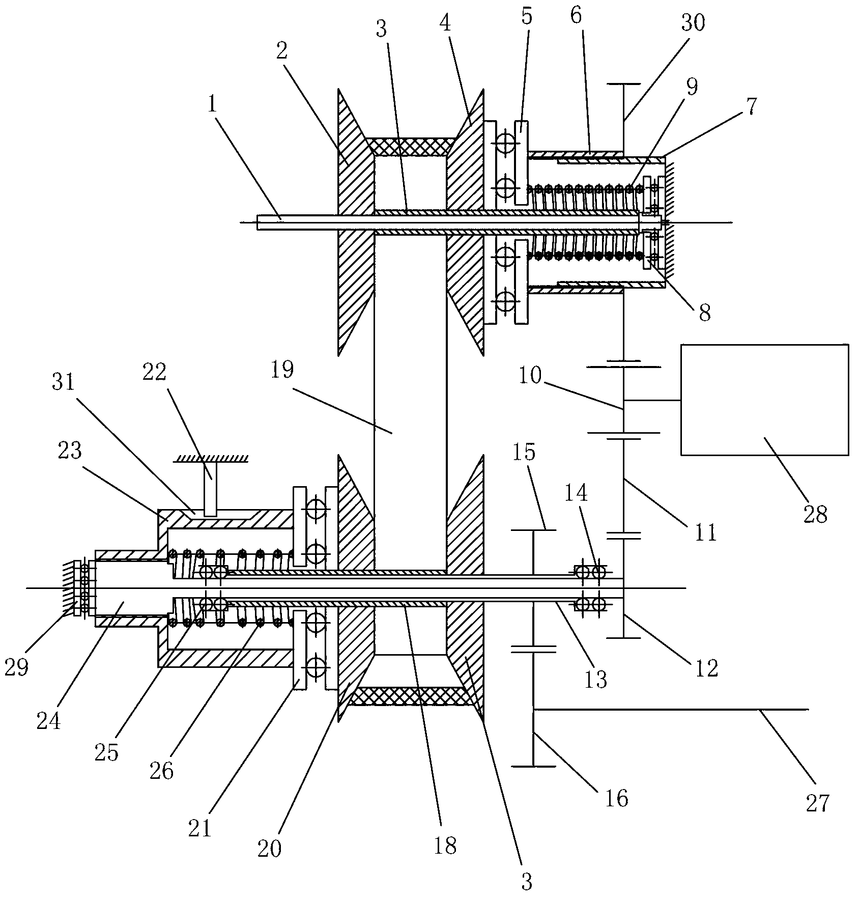 Belt type infinitely variable transmission speed ratio control device capable of improving speed ratio adjustment accuracy