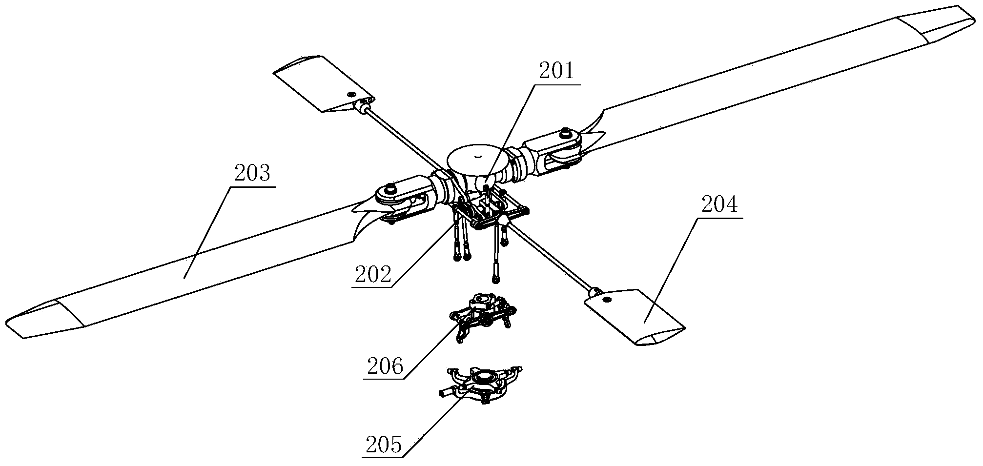 Vertical take-off and landing rotary wing type unmanned aerial vehicle