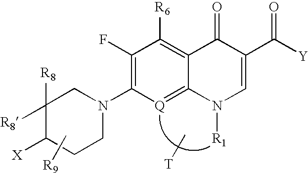7-Amino alkylidenyl-heterocyclic quinolones and naphthyridones
