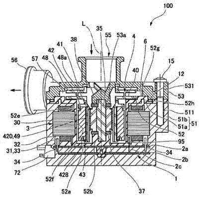Motor device for fixing driving magnet