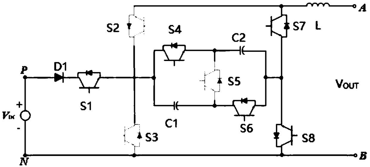 A single-phase five-level inverter and a control method thereof