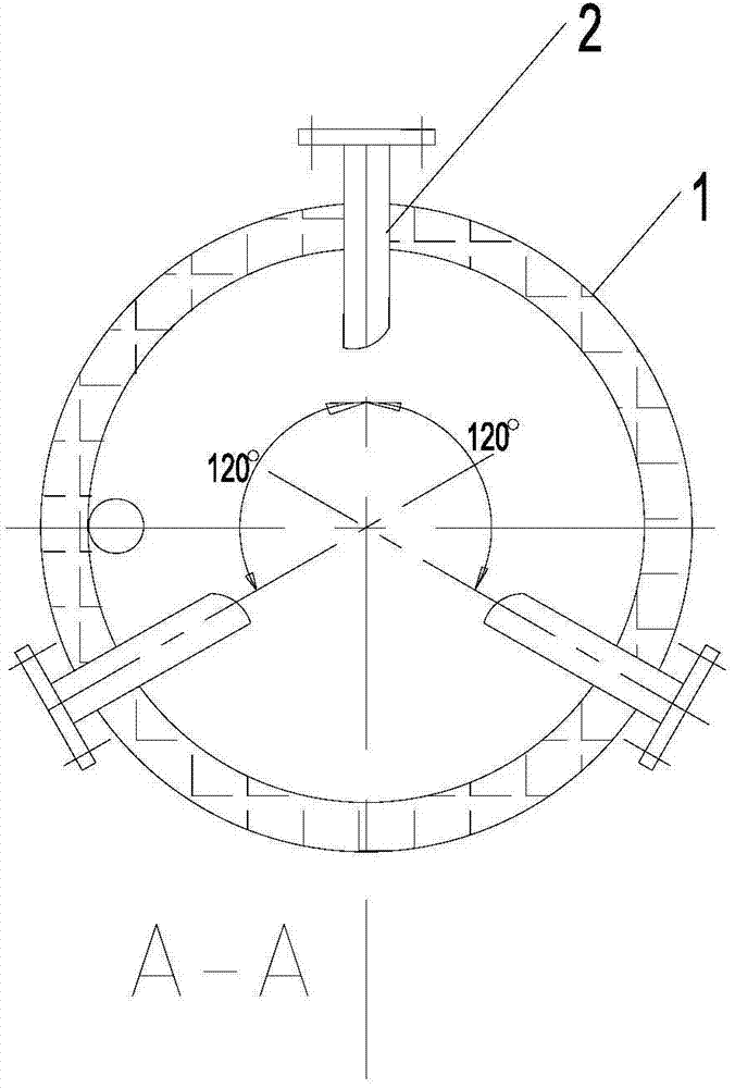 Device for preparing combustible gas by virtue of plasma pyrolysis and oxygen-enriched combustion-supporting material