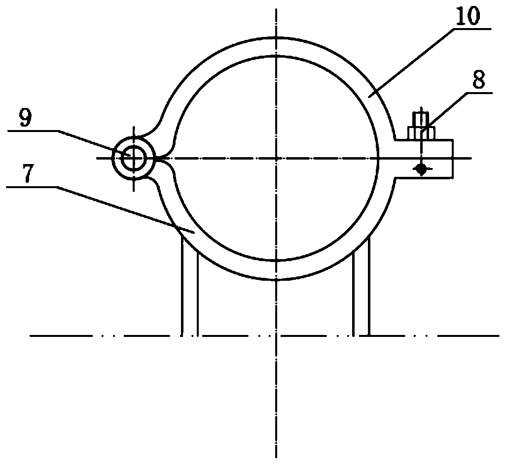 Auxiliary overturning tool used for periscope mast
