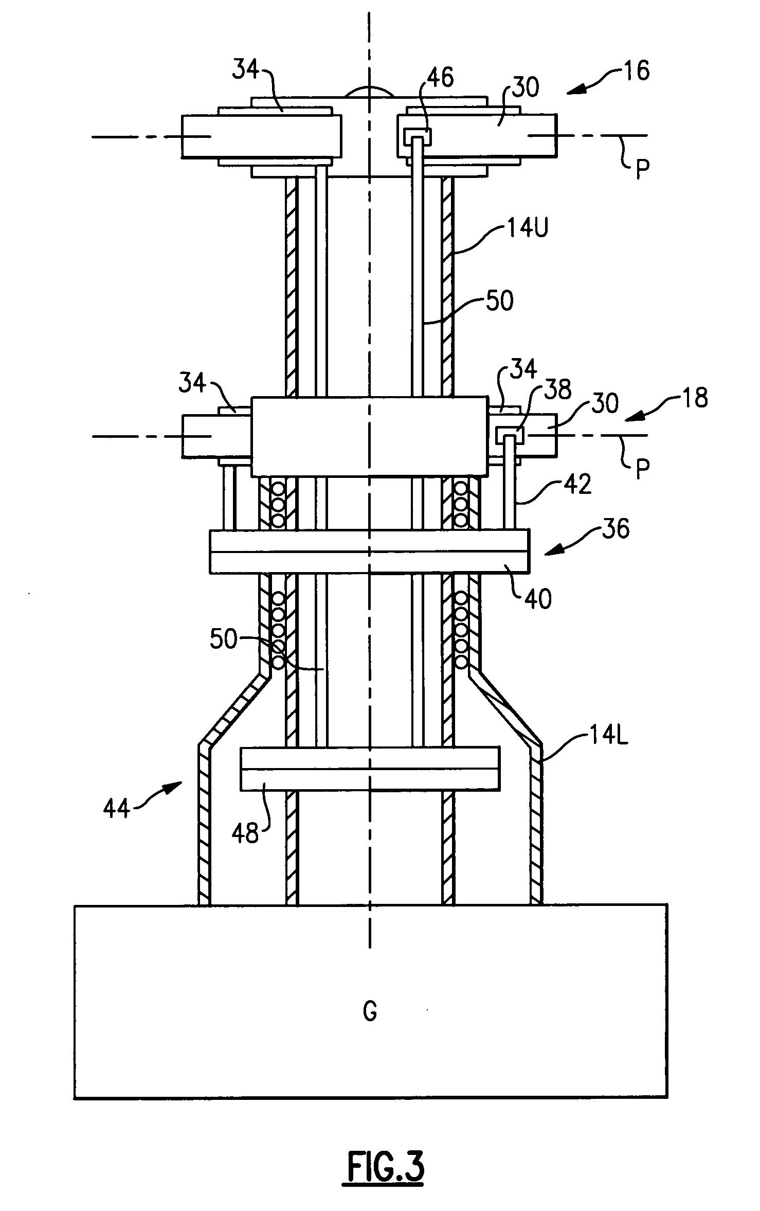 Dual higher harmonic control (HHC) for a counter-rotating, coaxial rotor system
