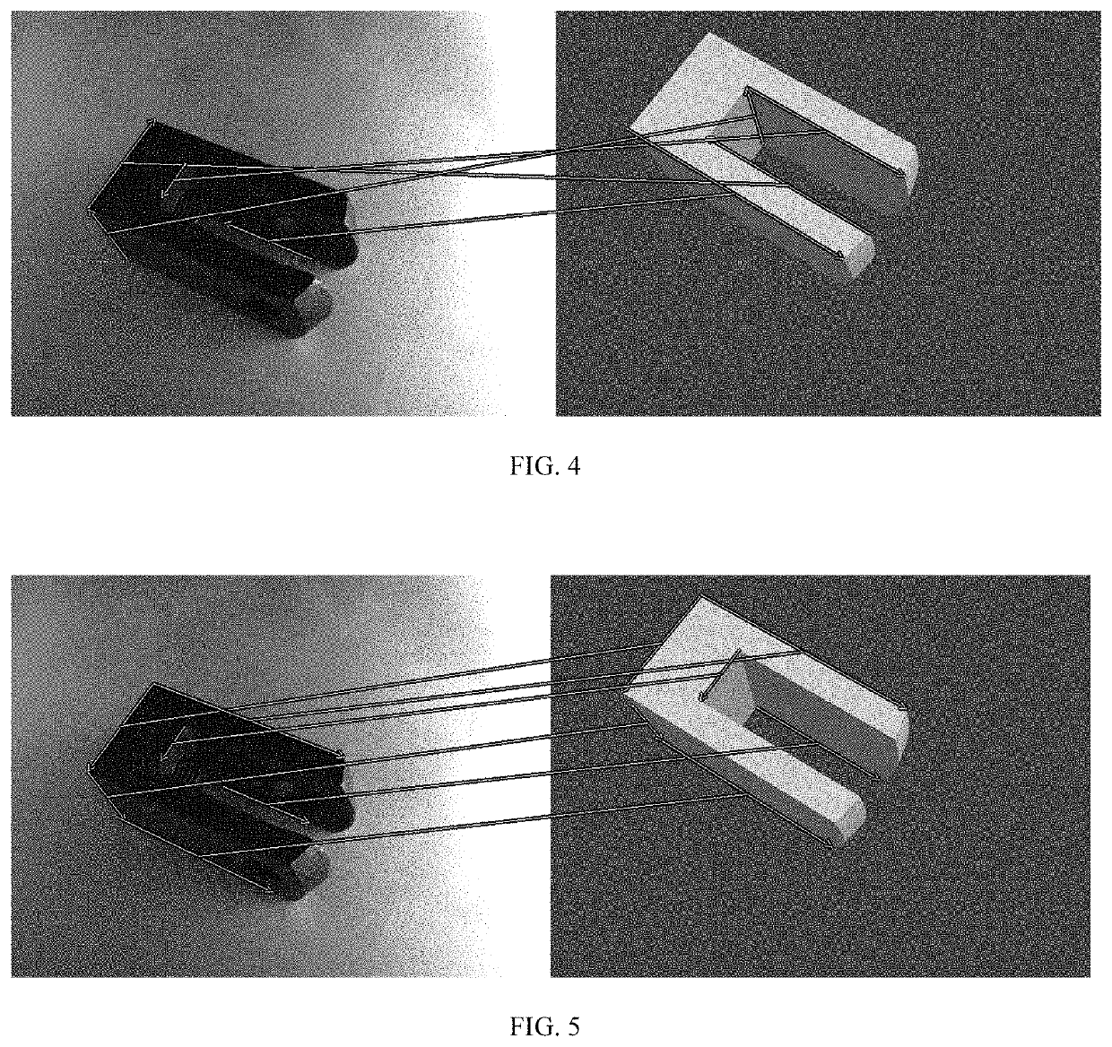 Method for grasping texture-less metal parts based on bold image matching