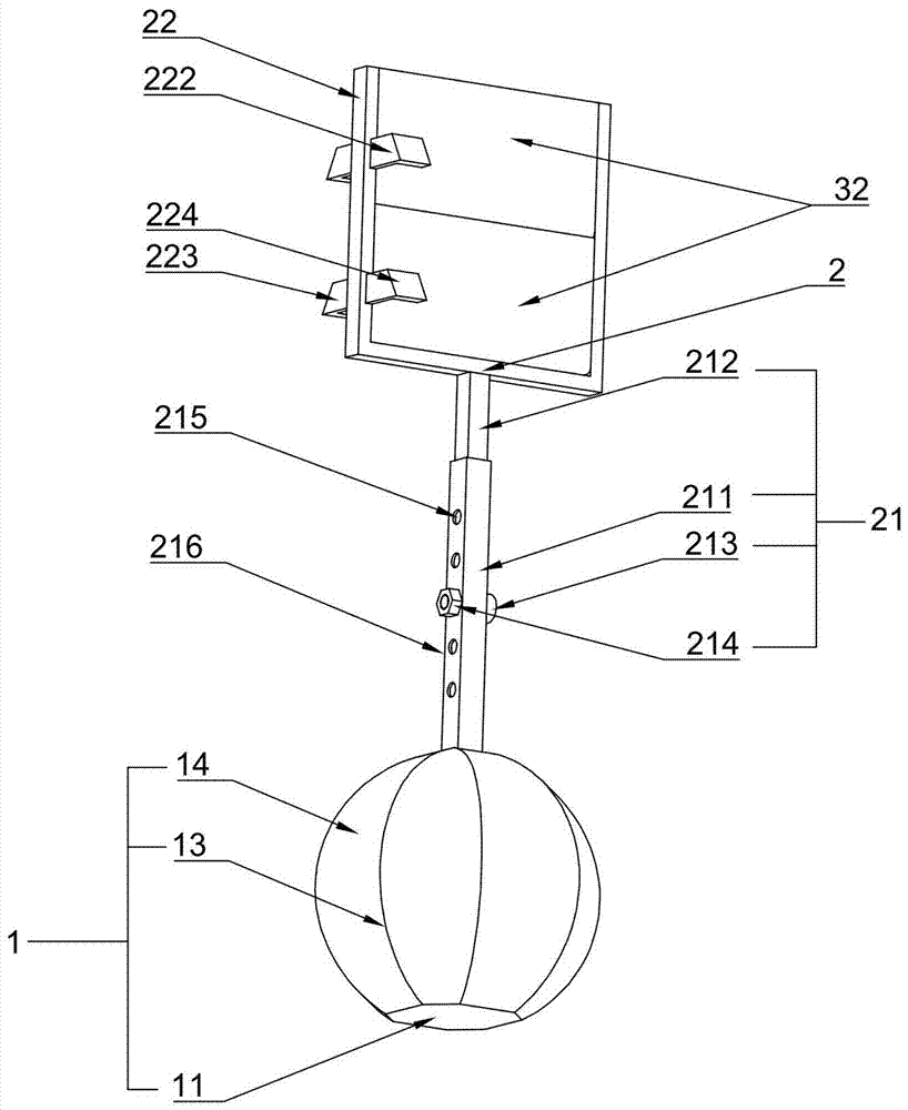 Wind-resisting device for building construction