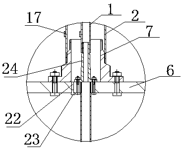 Testing device and method for mechanical and fluid flow performance of pipe-in-pipe system