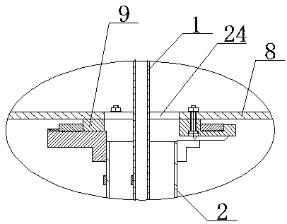 Testing device and method for mechanical and fluid flow performance of pipe-in-pipe system