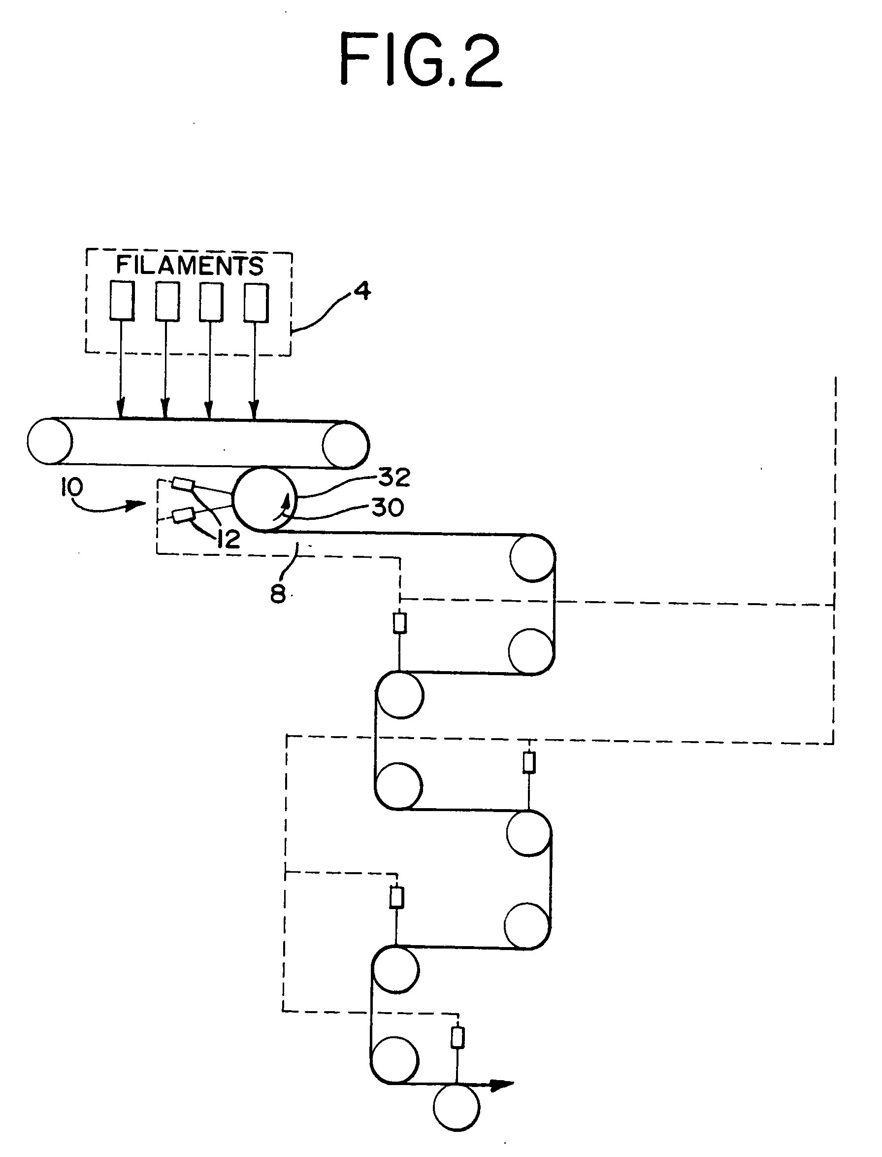 Hydroentanglement of continuous polymer filaments