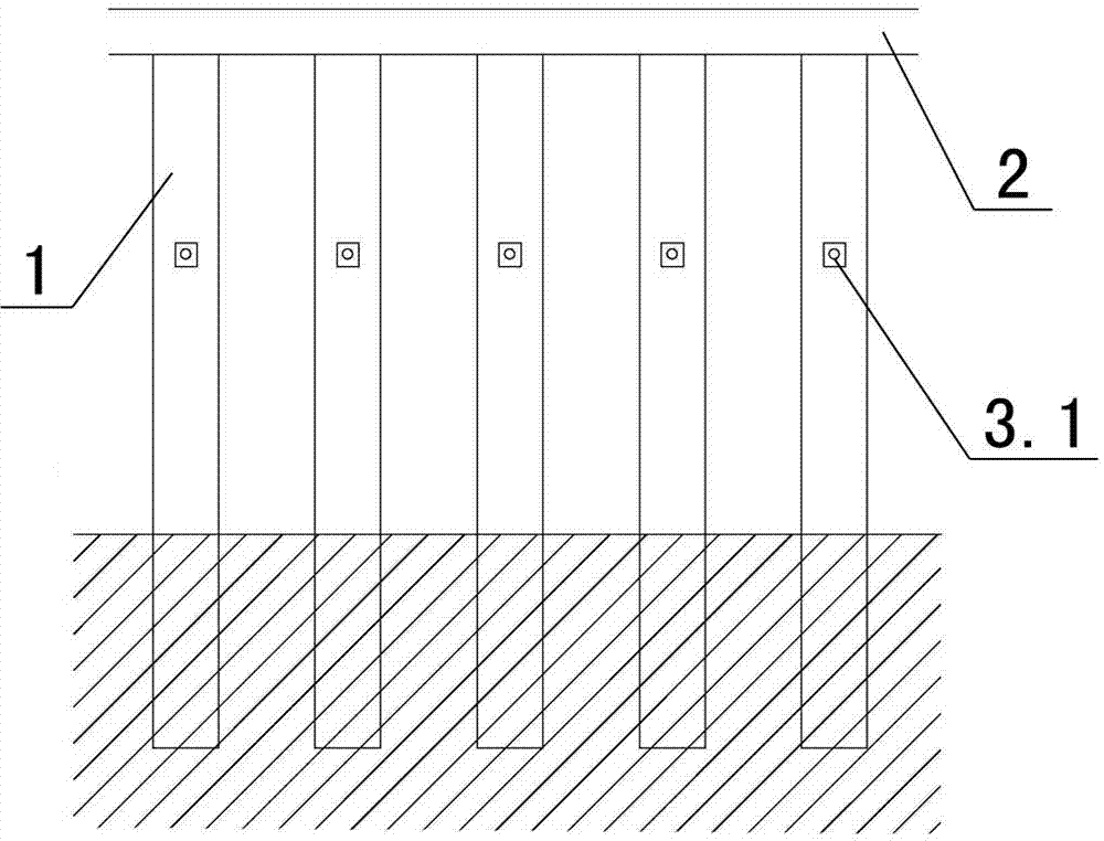 Manual hole digging support pile prestress anchor cable anchoring structure and construction method of anchoring structure