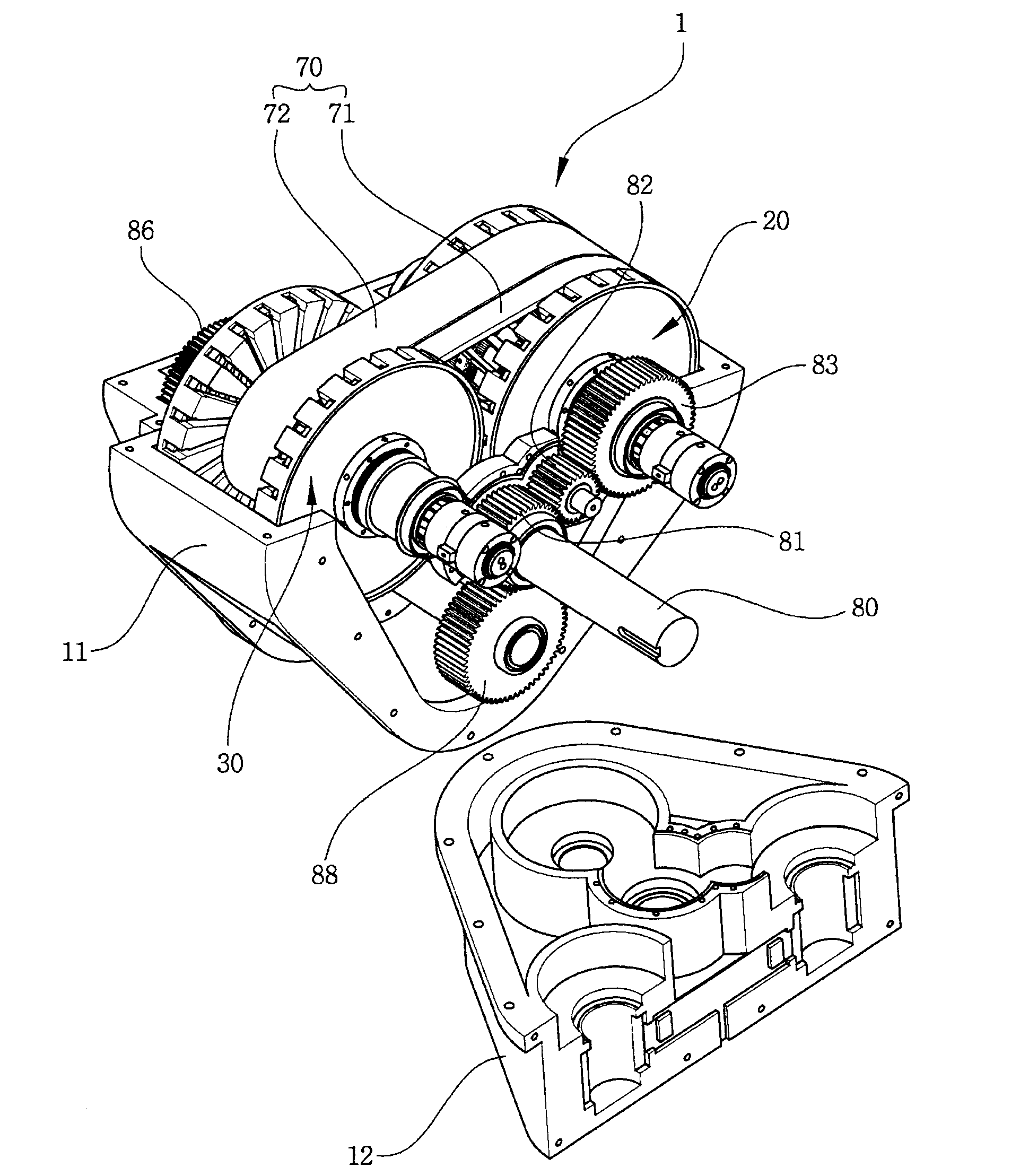 Chain belt-type variable transmission