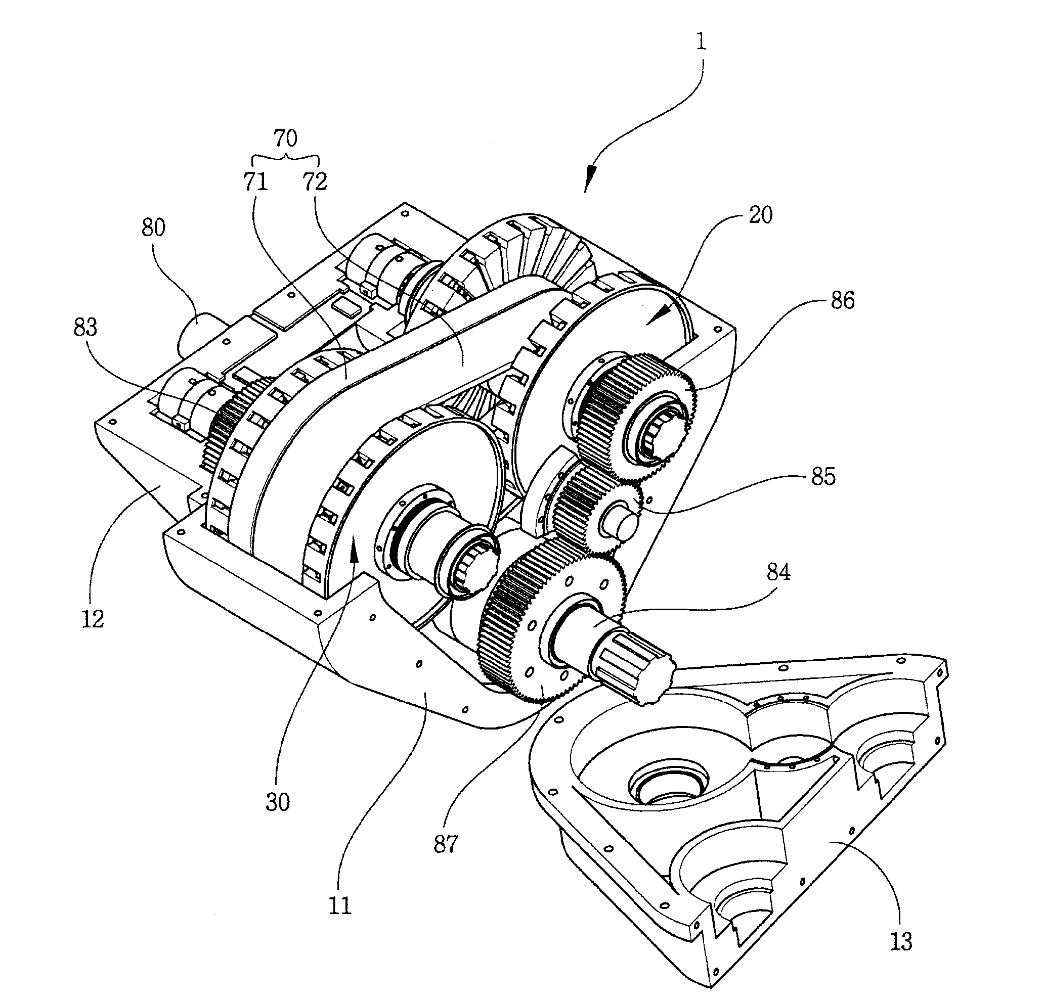 Chain belt-type variable transmission