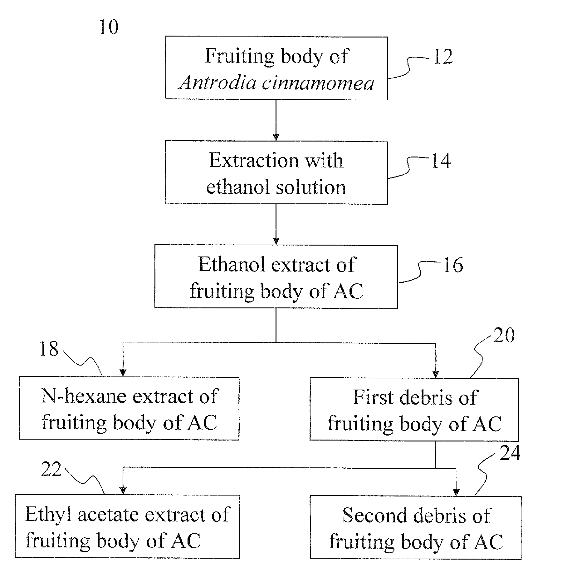 Triterpenoid composition of antrodia cinnamomea, preparation and analysis method thereof