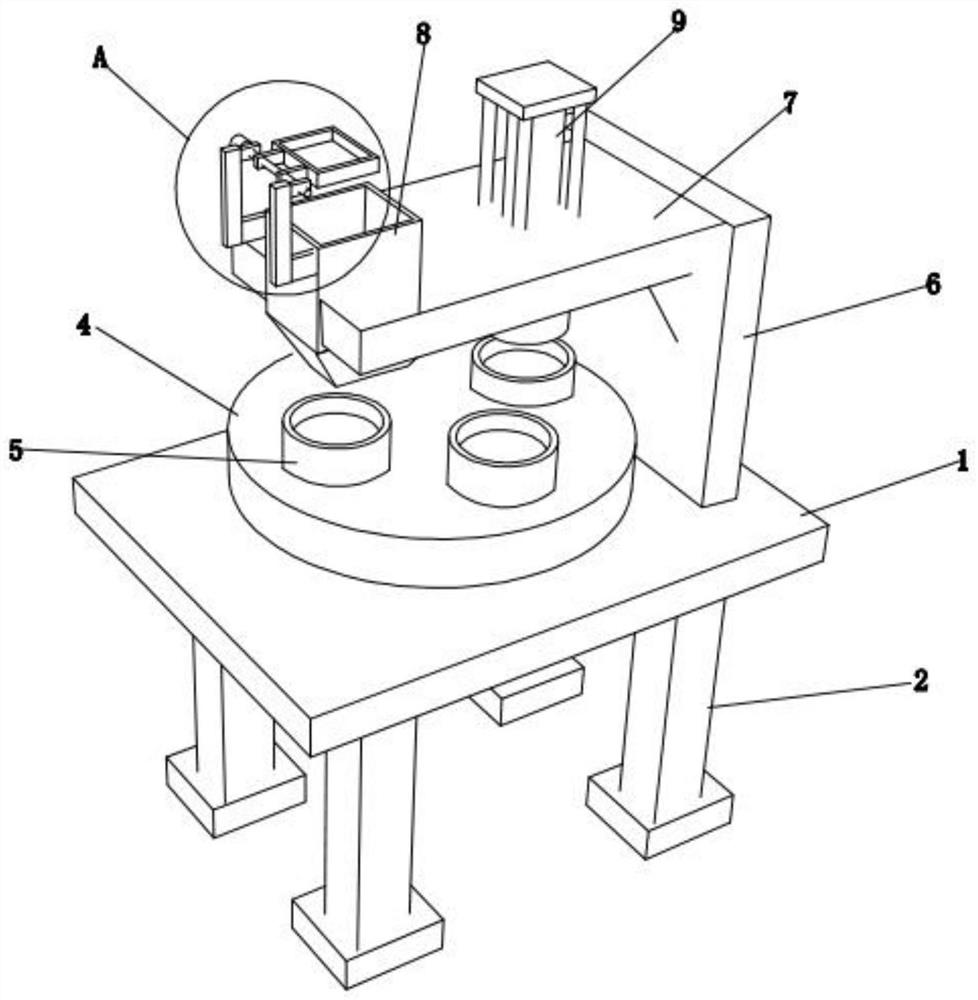 Cake pressing machine for continuously pressing tea leaves and cake pressing method thereof