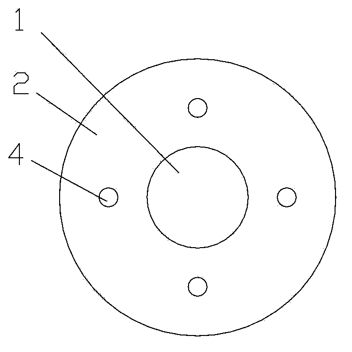 Integrated-type LED (light-emitting diode) light source heat radiating device and preparation method thereof