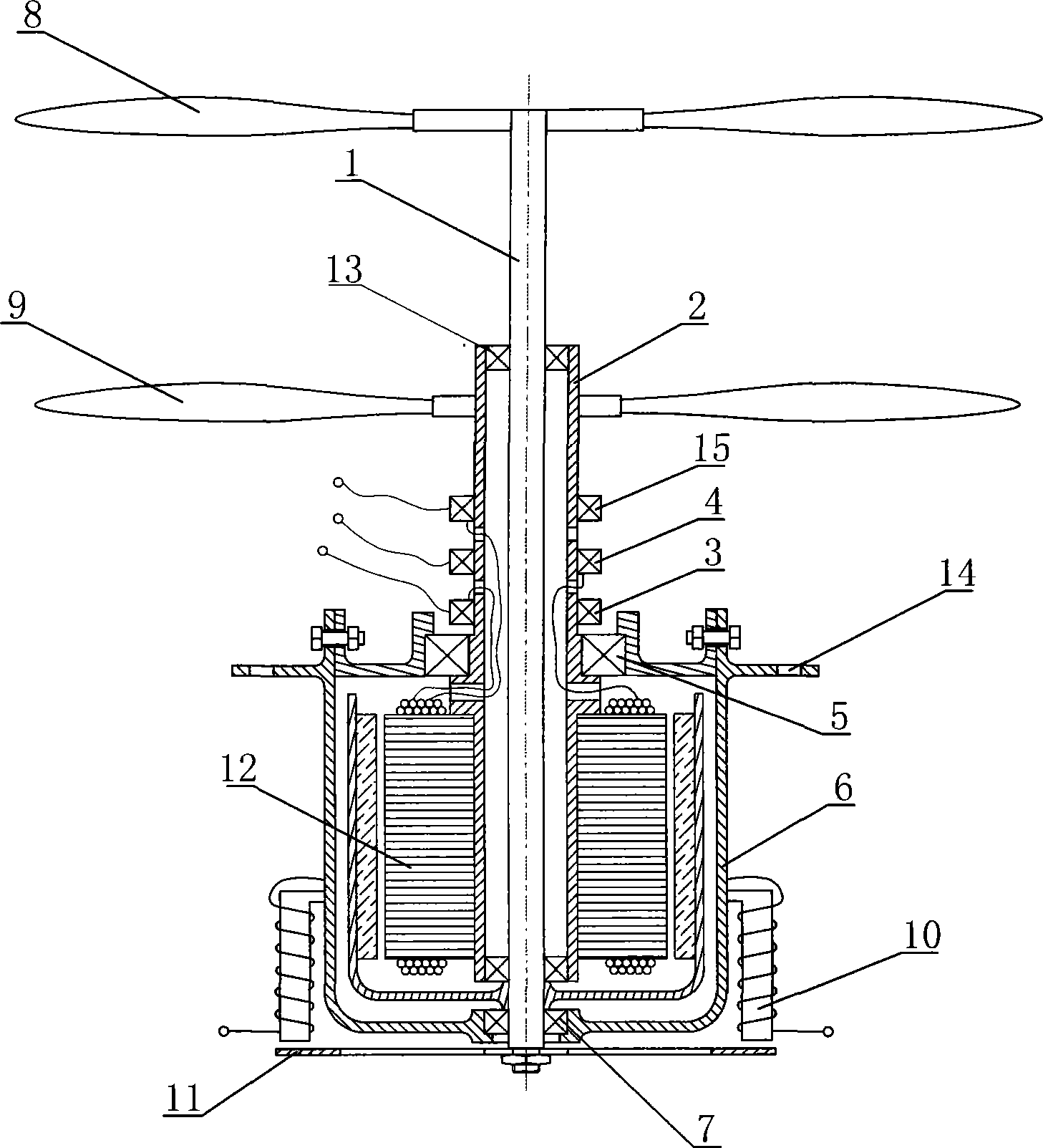Power-driven system of aerial vehicle