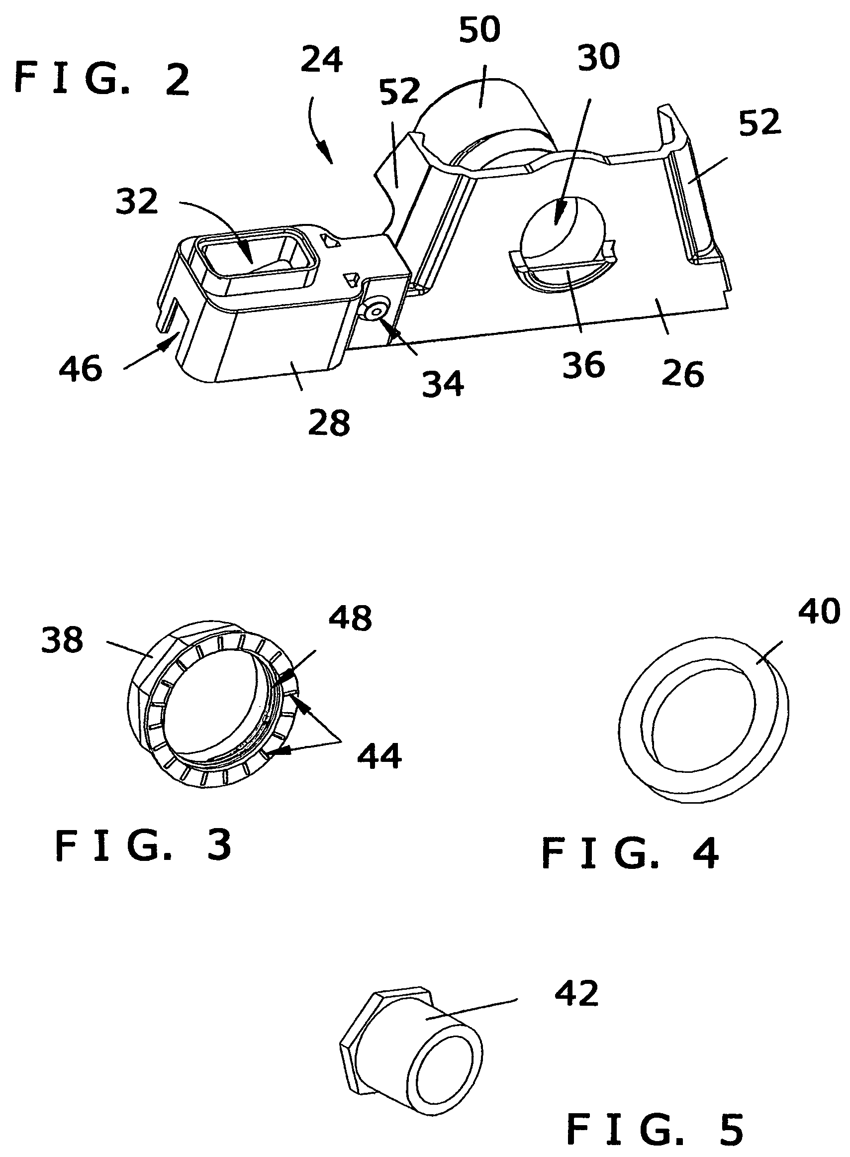 Fluid-level sensing device with encapsulated micro switch
