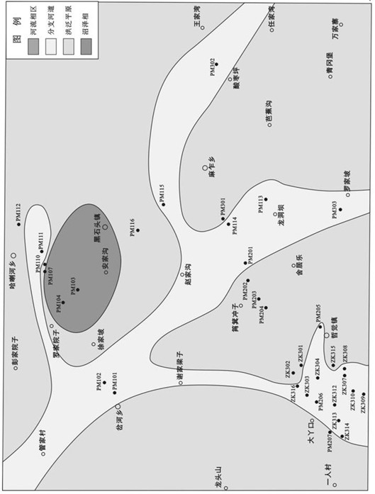 A rare earth prospecting method based on large-scale profile sedimentary microfacies analysis