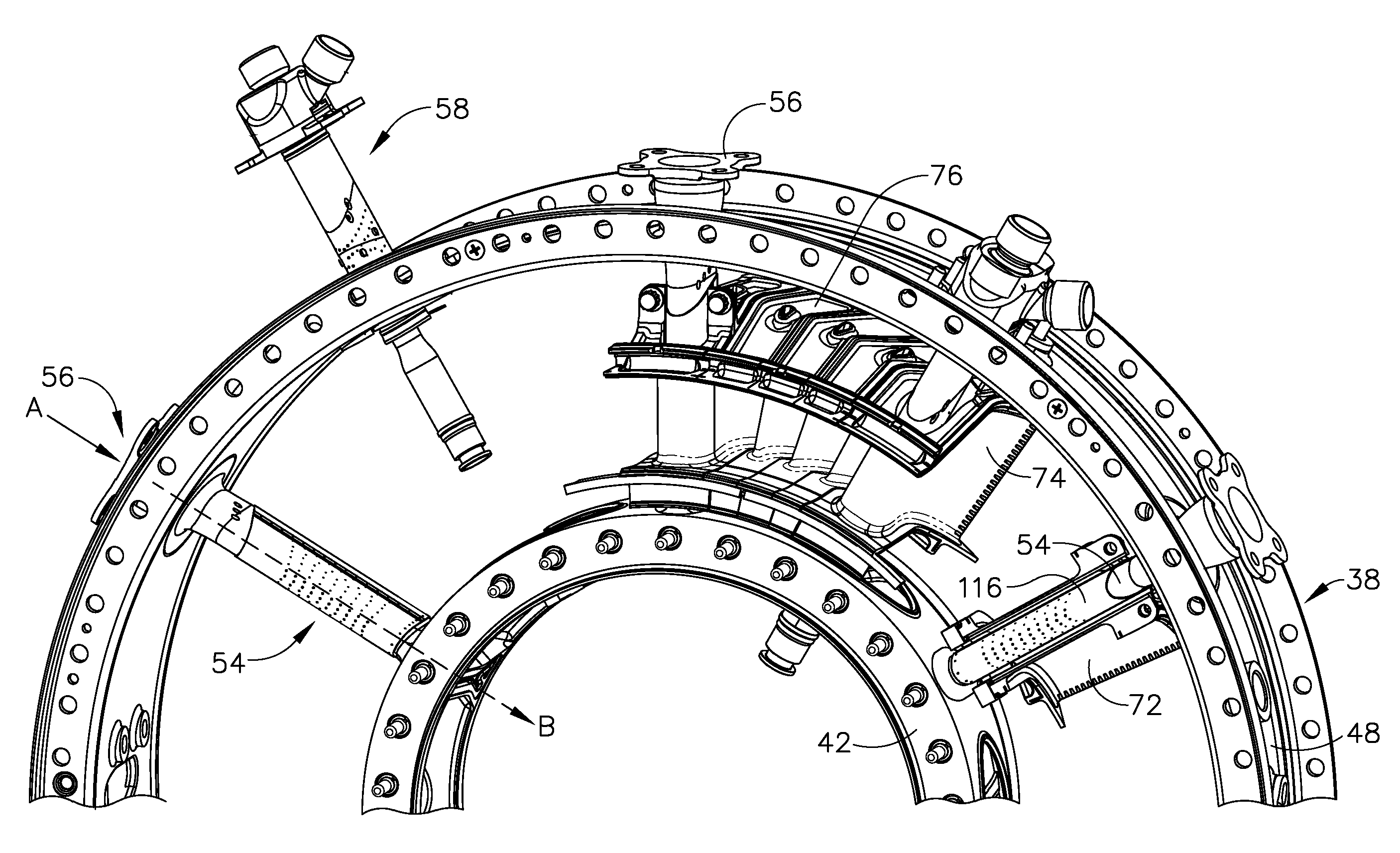 Split fairing for a gas turbine engine