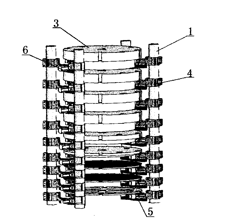 Independent weight adding force standard machine and independent weight adding method