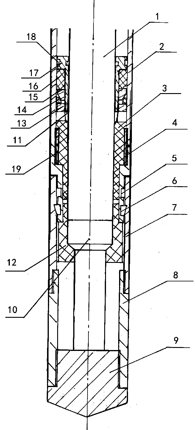 Continuous oil pipe logging auxiliary treatment device and method