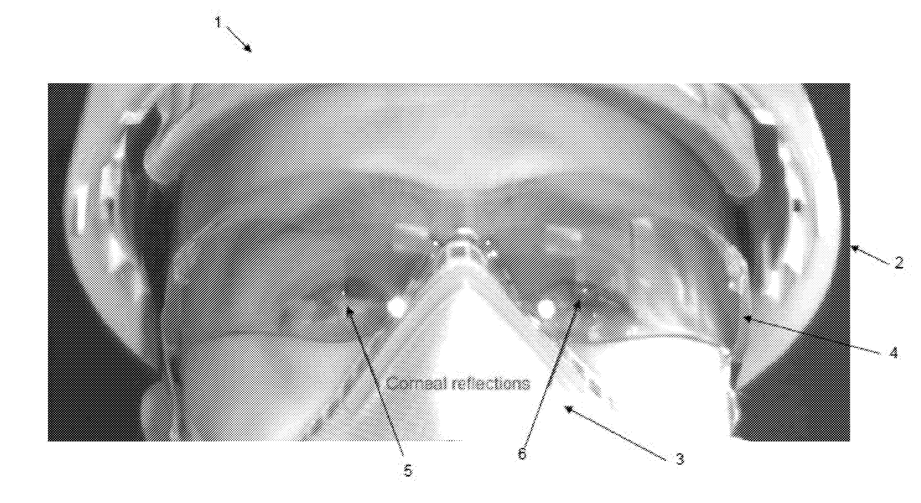 Method and apparatus for eye detection from glints