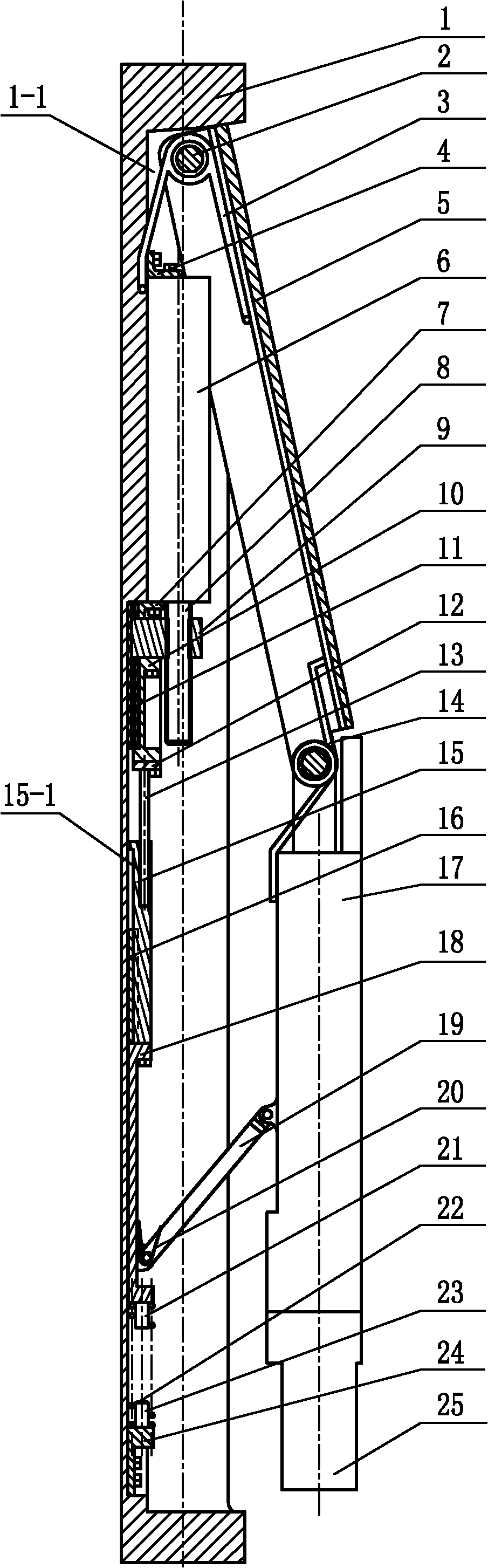 Wire rope-free jointing device of water injection well measurement adjuster
