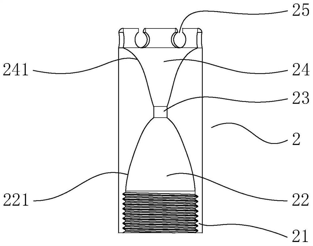 Screwing device for fixing deep electrode