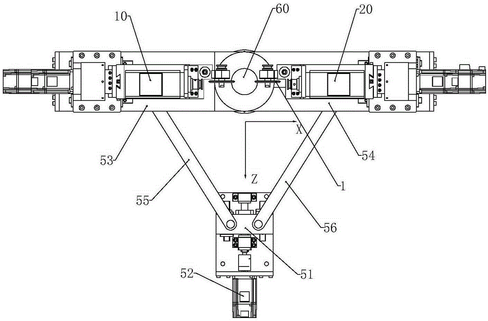 Horizontal double-tool embroidery machine