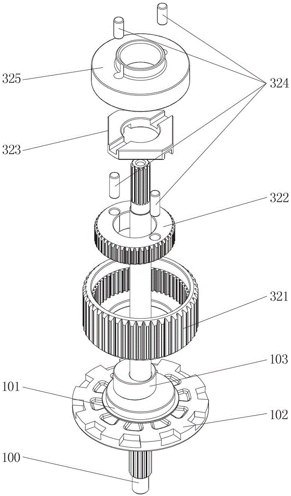A washing machine differential linkage device