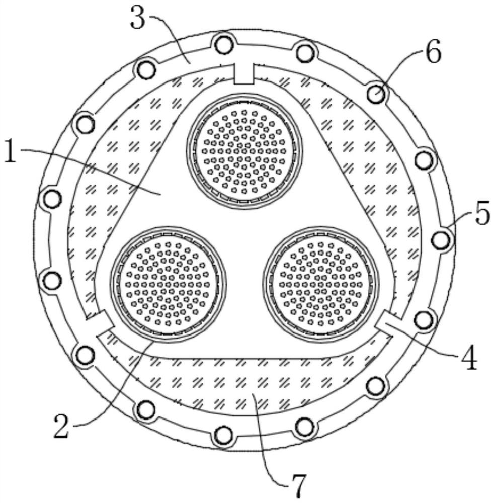 Fireproof flame-retardant composite flexible cable