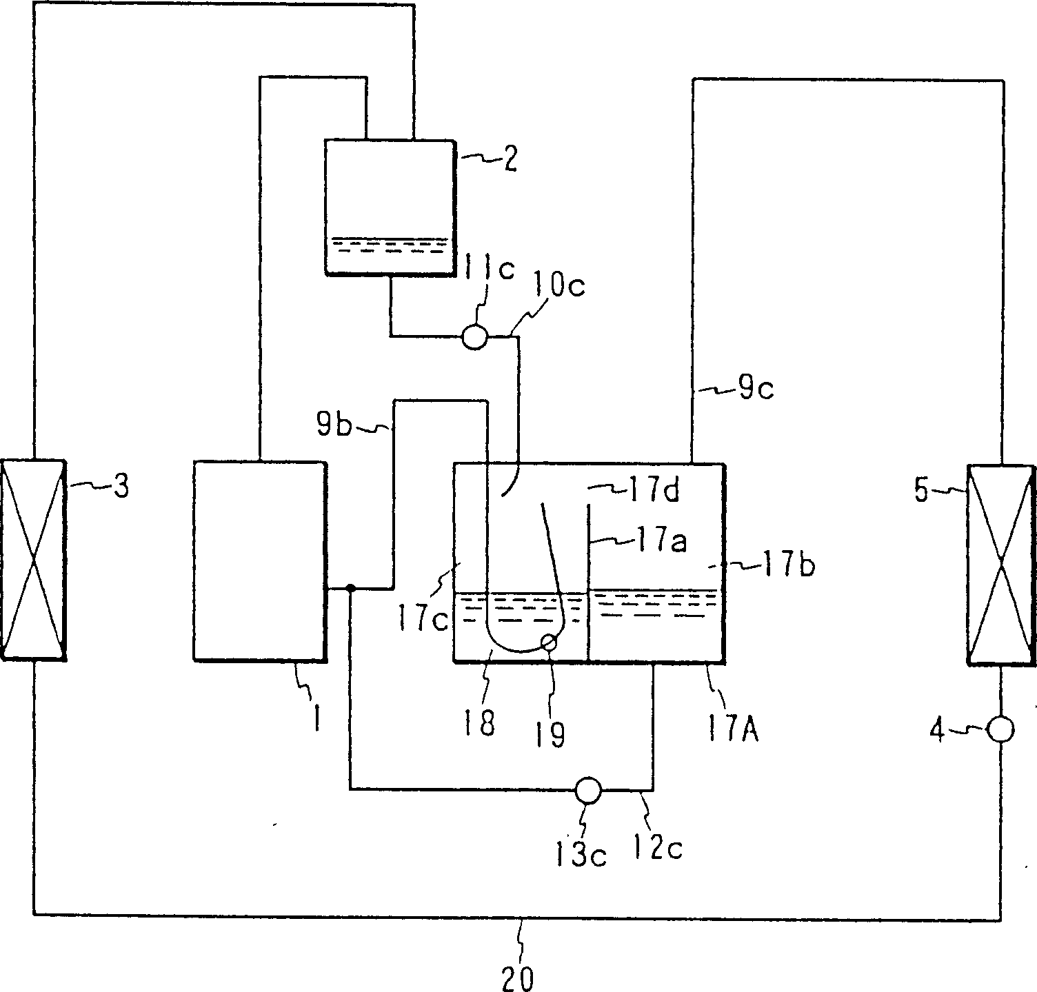 Air conditioner and its liquid storage device and method for producing liquid storage device