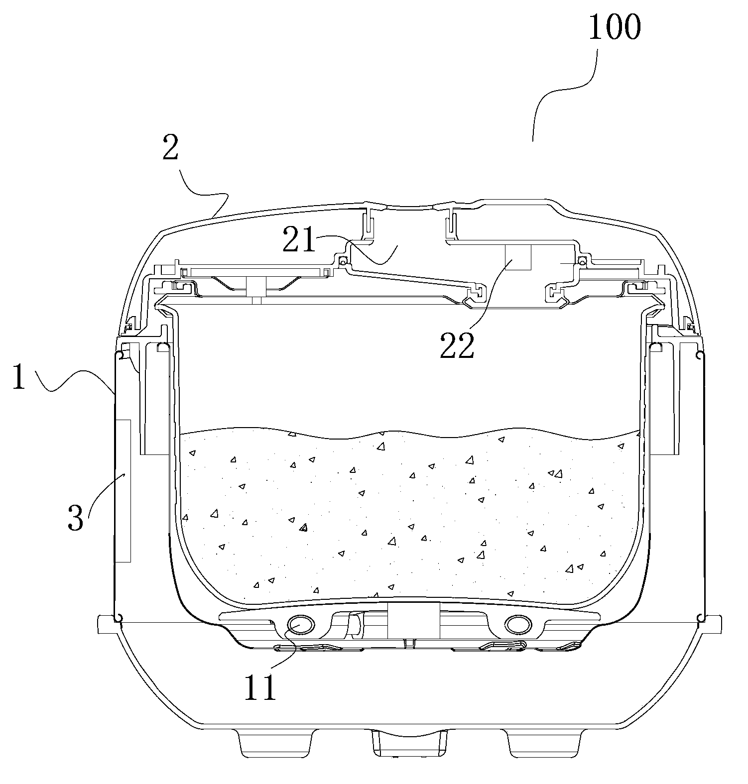 Electric rice cooker and heating control method thereof