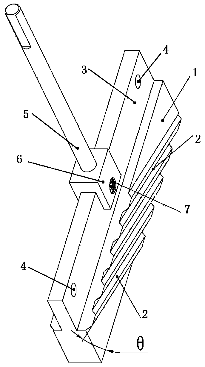 Dedicated tool for machining reamer shell sliding groove and machining method of sliding groove