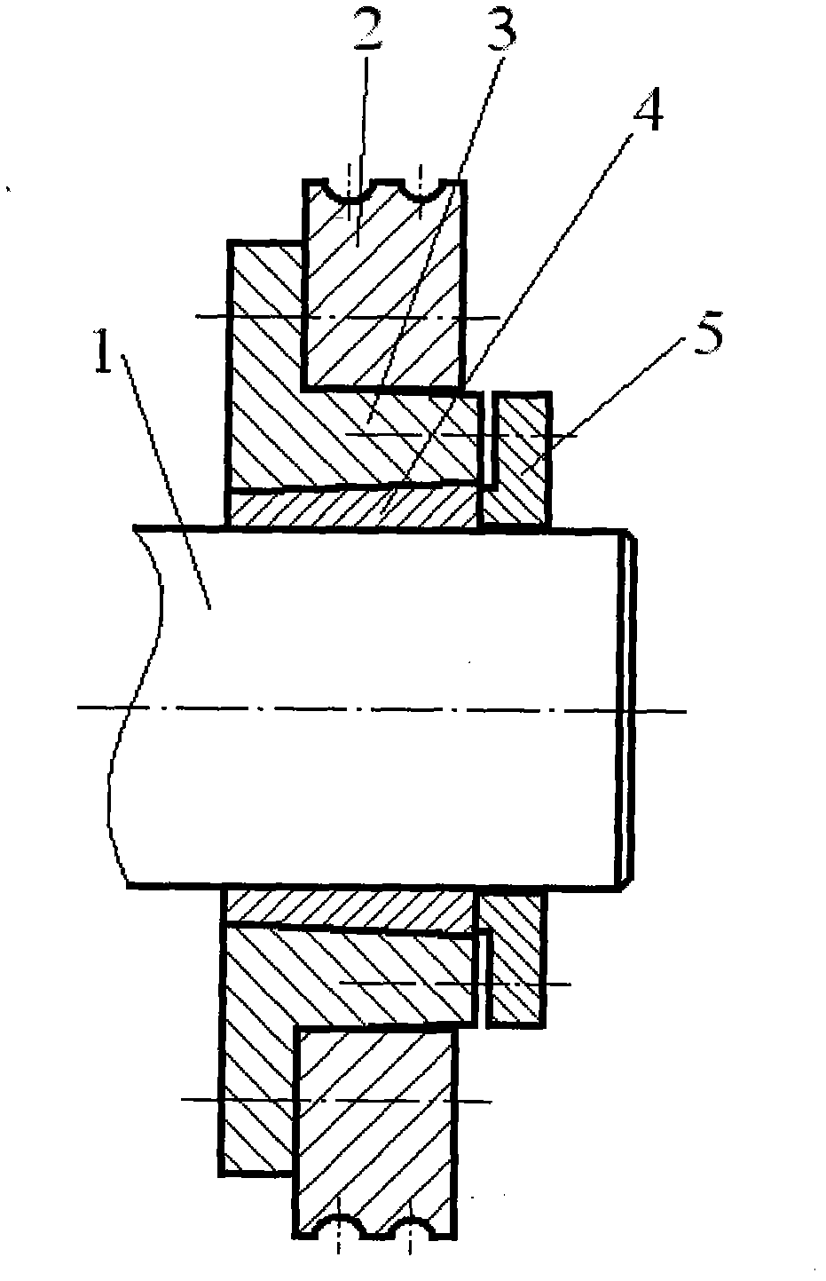 Feeding and positioning component of spring coiling machine