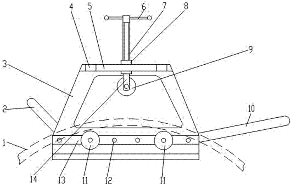 Cable straightening pulley bracket