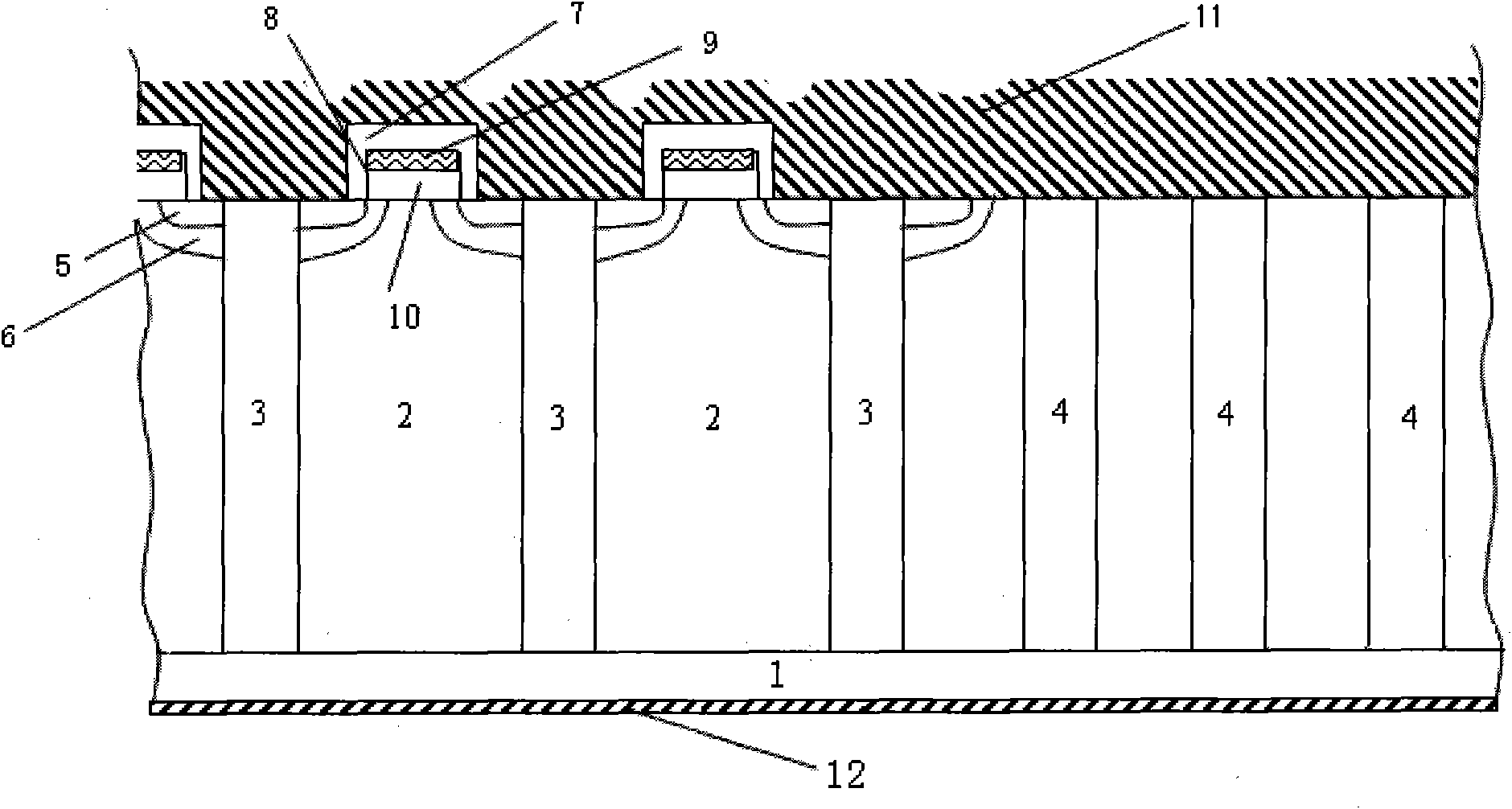 Super-junction semiconductor device with groove-type terminal structure