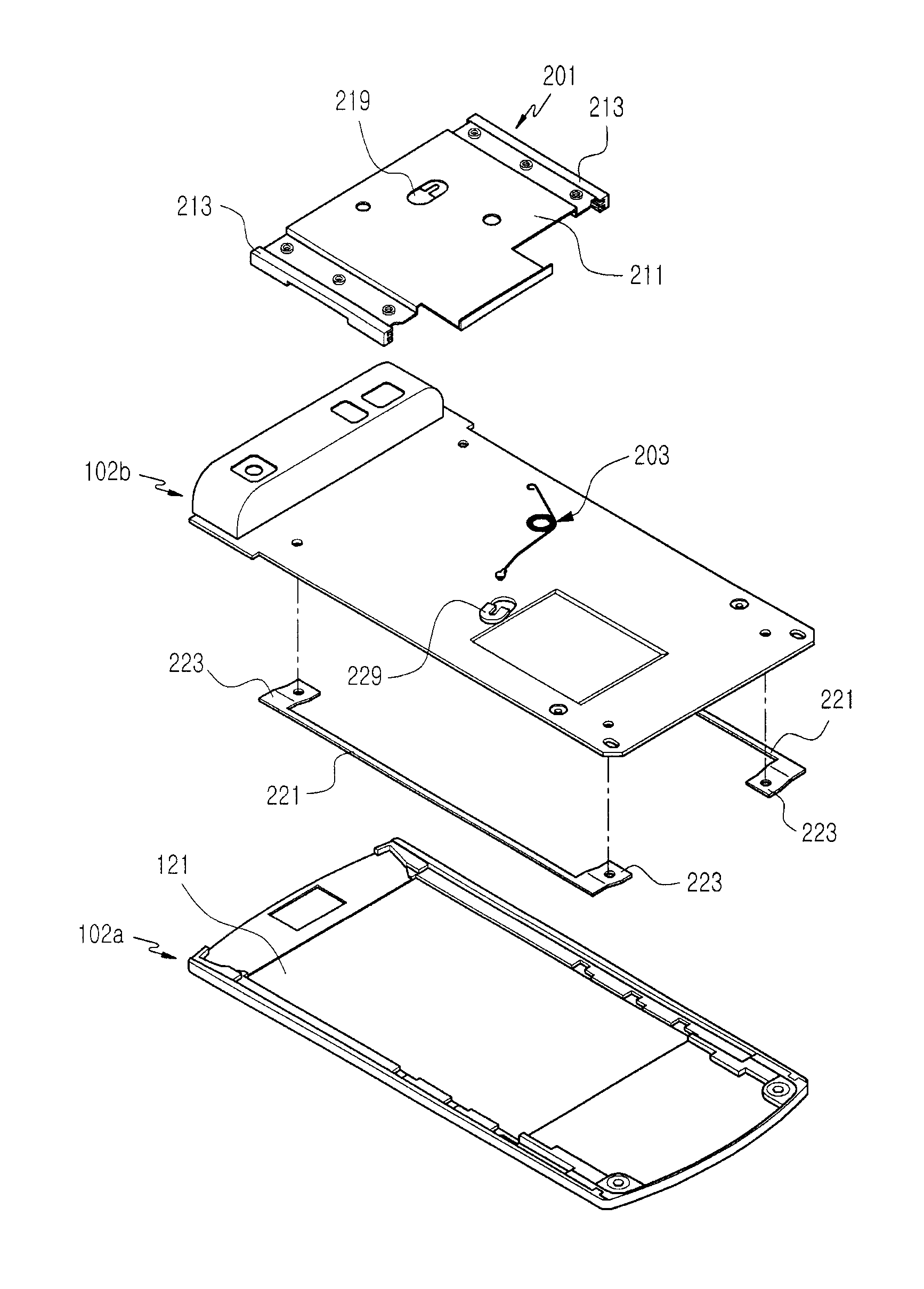 Sliding-type portable terminal