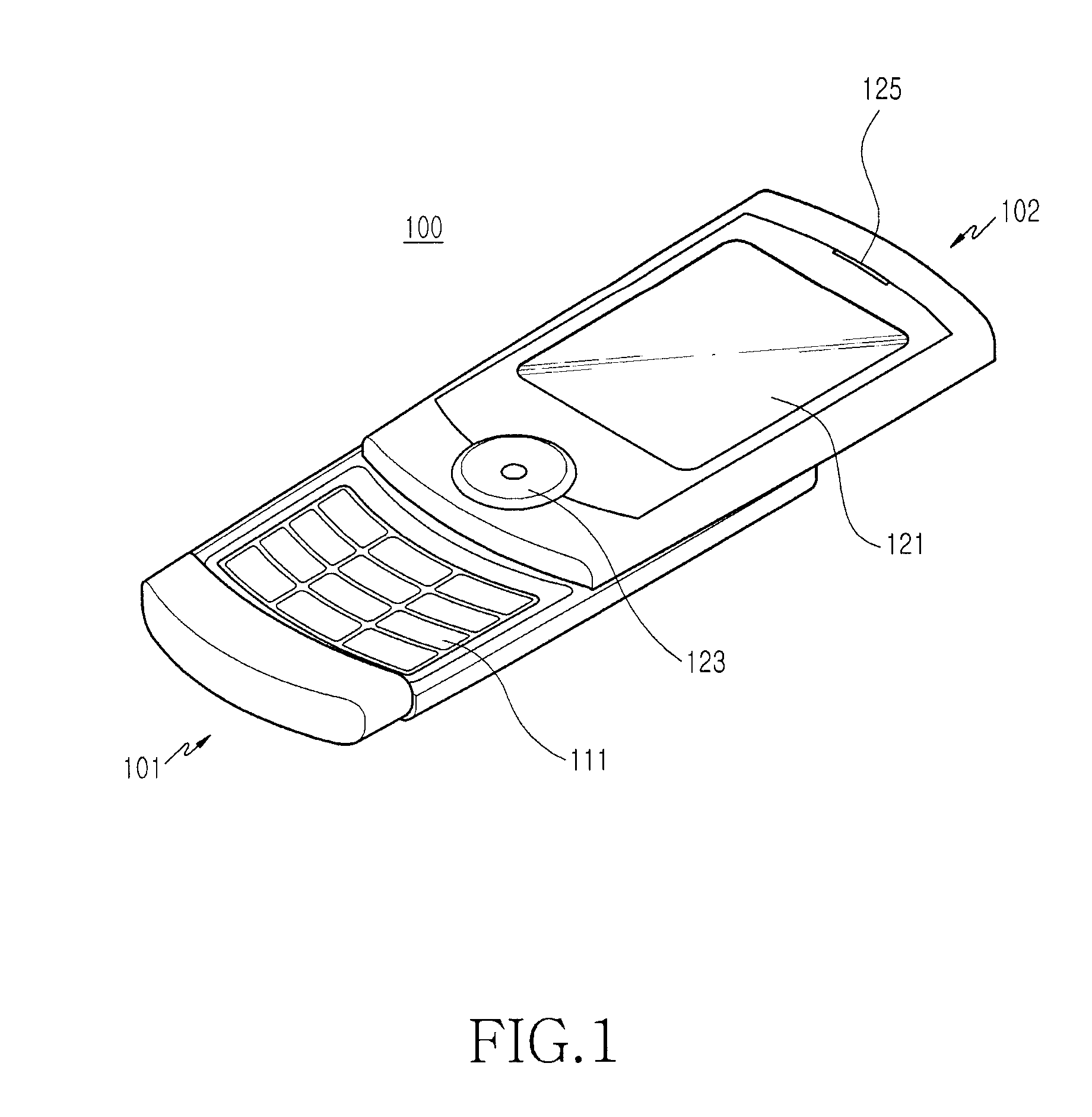 Sliding-type portable terminal