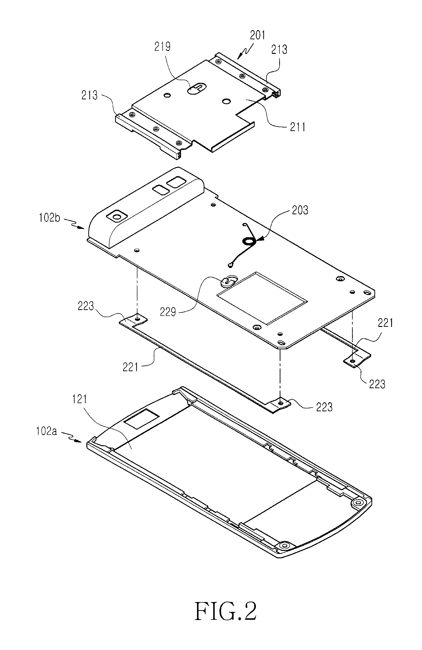 Sliding-type portable terminal