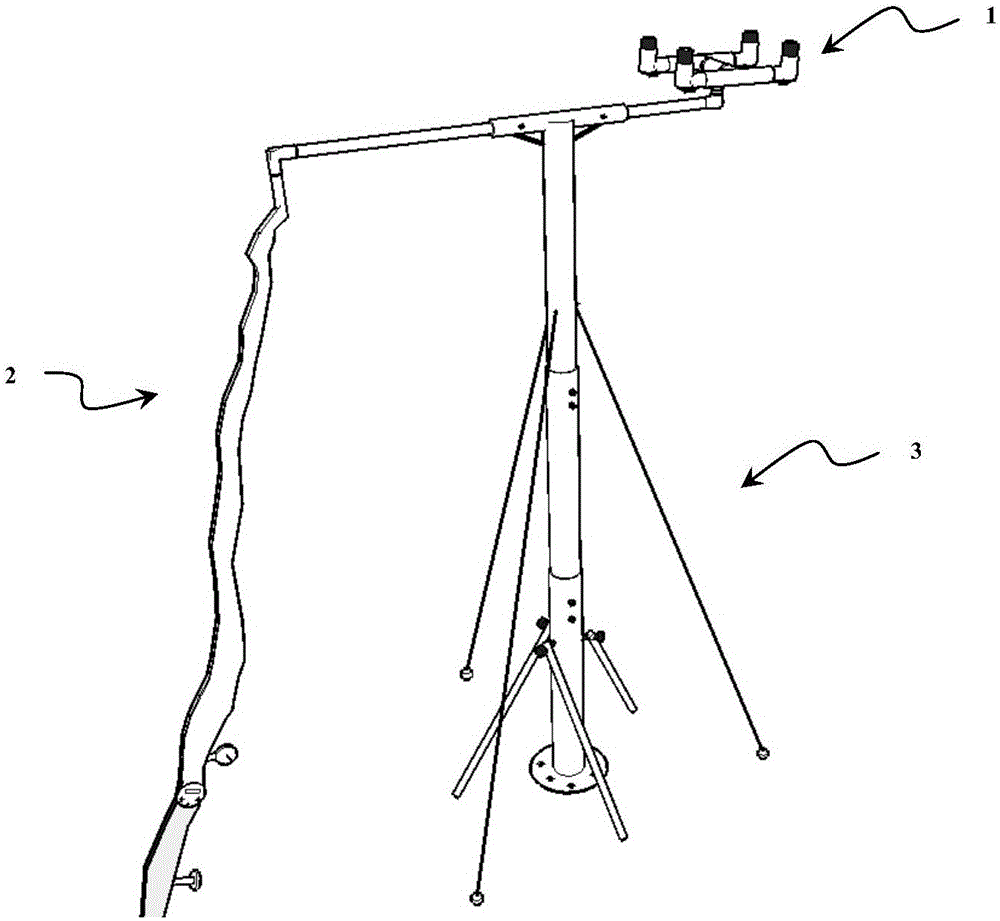 A liftable and portable simulated rainfall device suitable for highly heterogeneous karst slopes