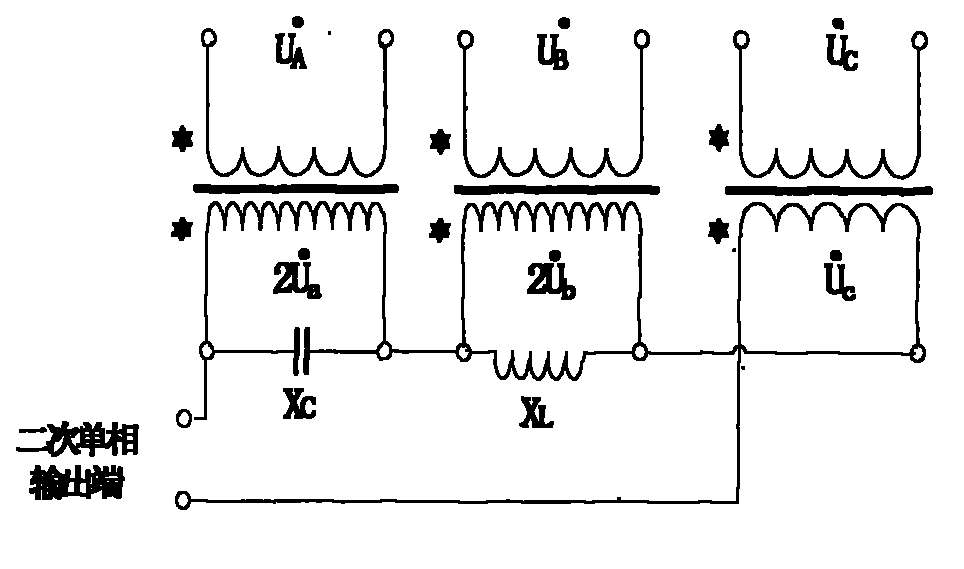 Three-phase system and single-phase system online conversion device