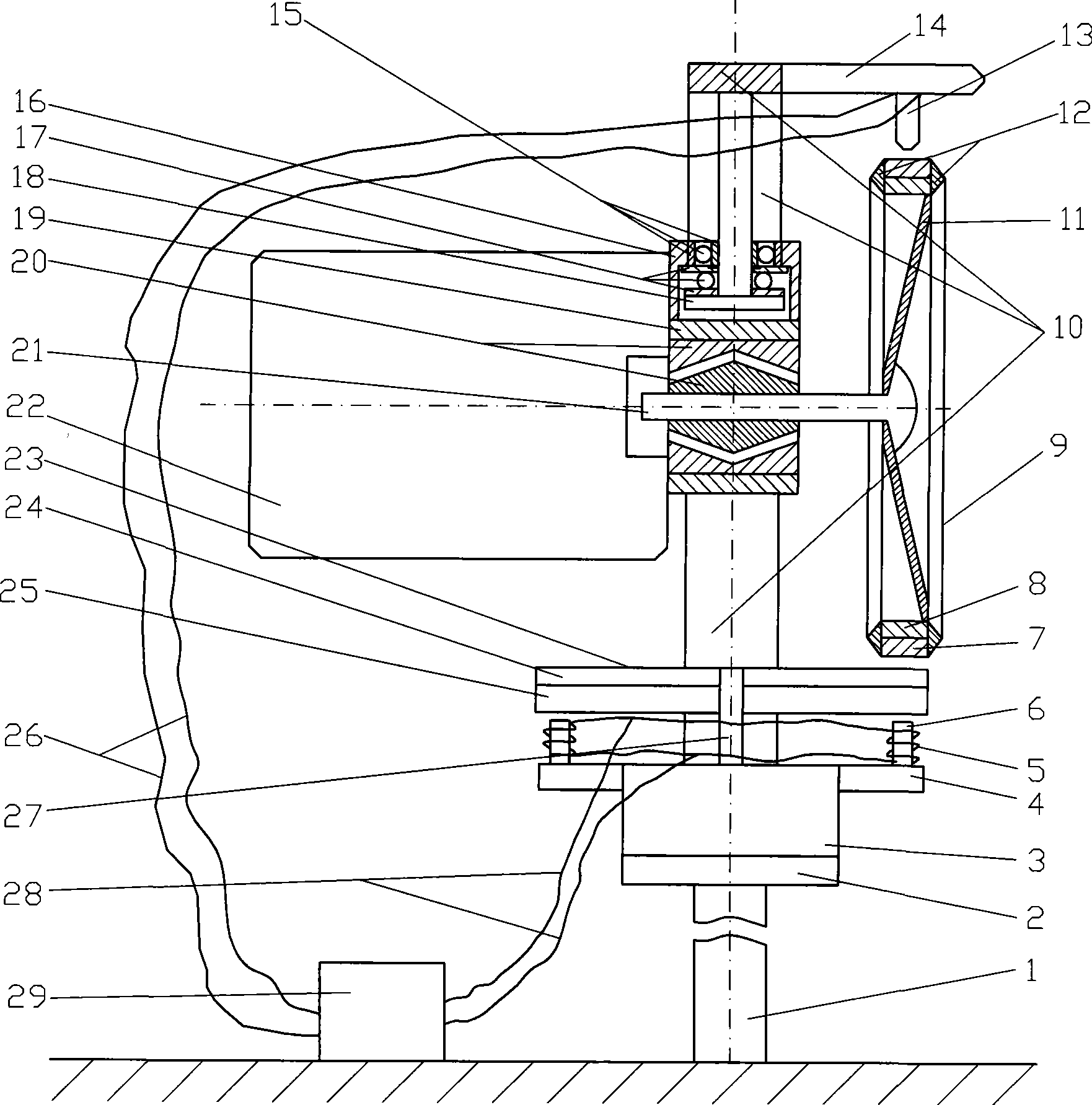 Self-regulating levitation wind power generation system