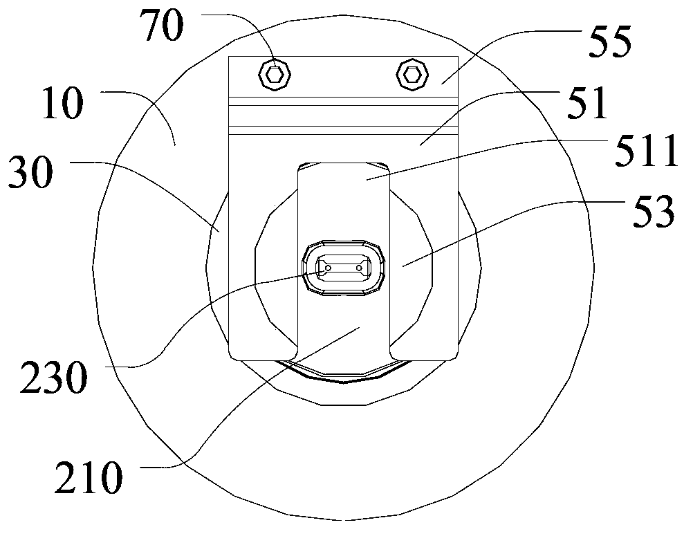 Light source fixing structure and lamp with same