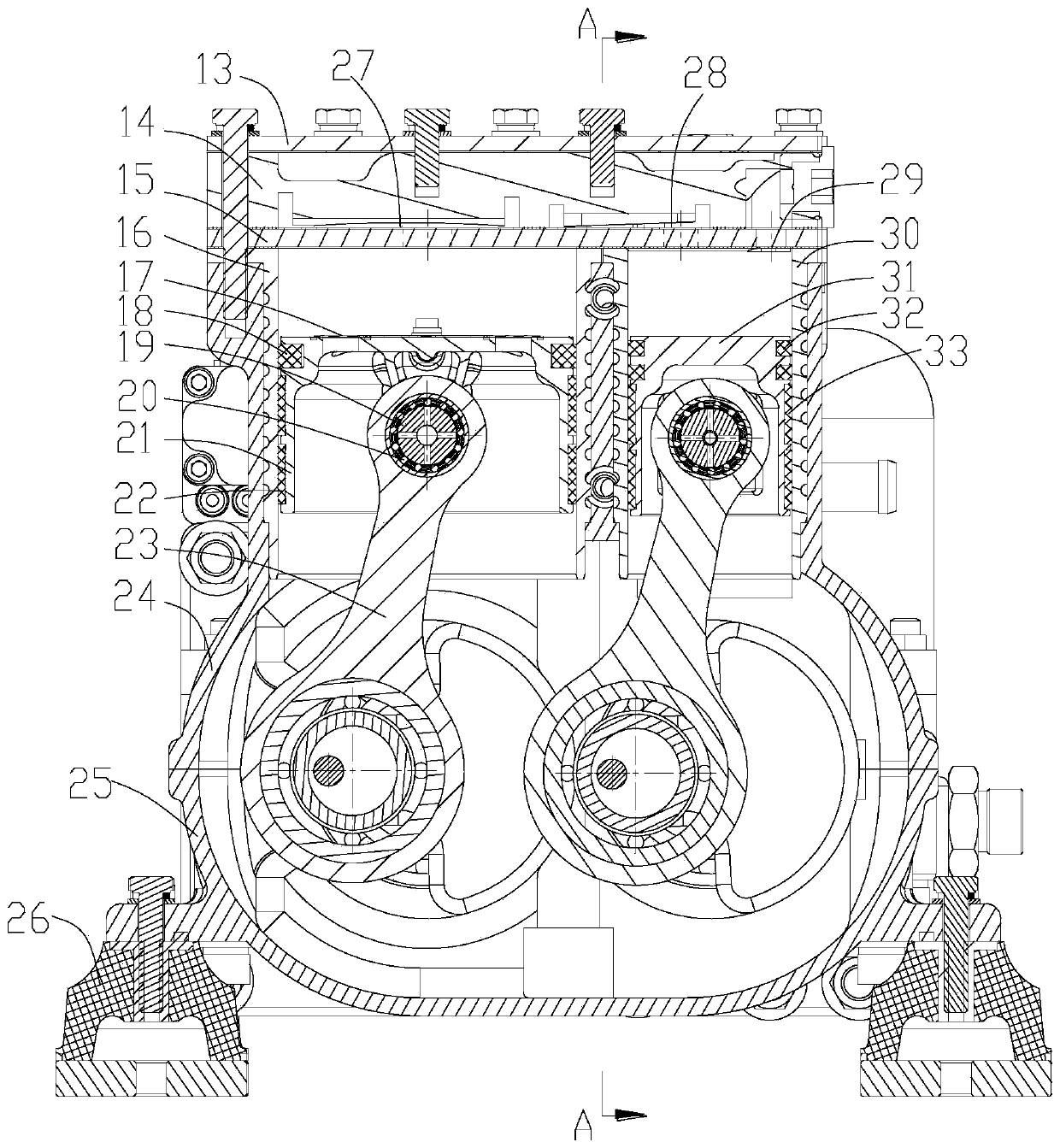 Vehicle air compressor and intelligent air supply system device thereof