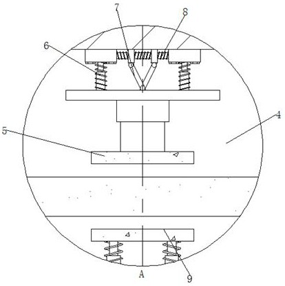 A damping device for glass curtain wall