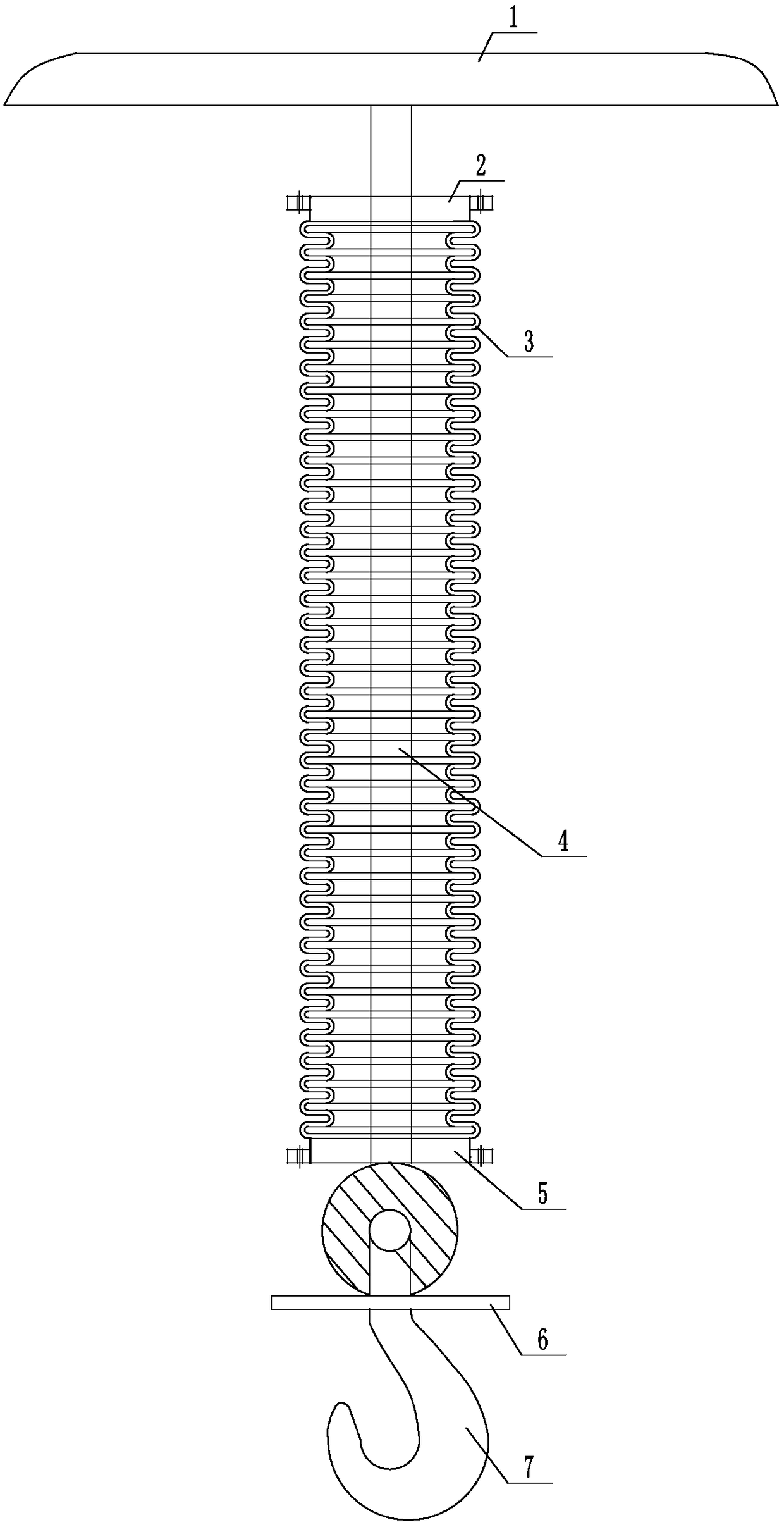 Crane foreign matter falling protection device