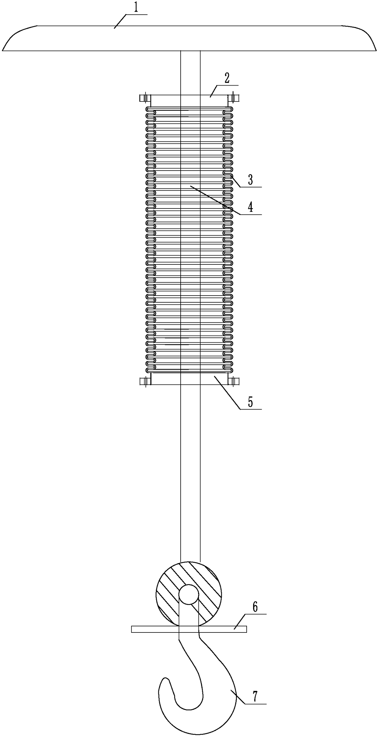 Crane foreign matter falling protection device